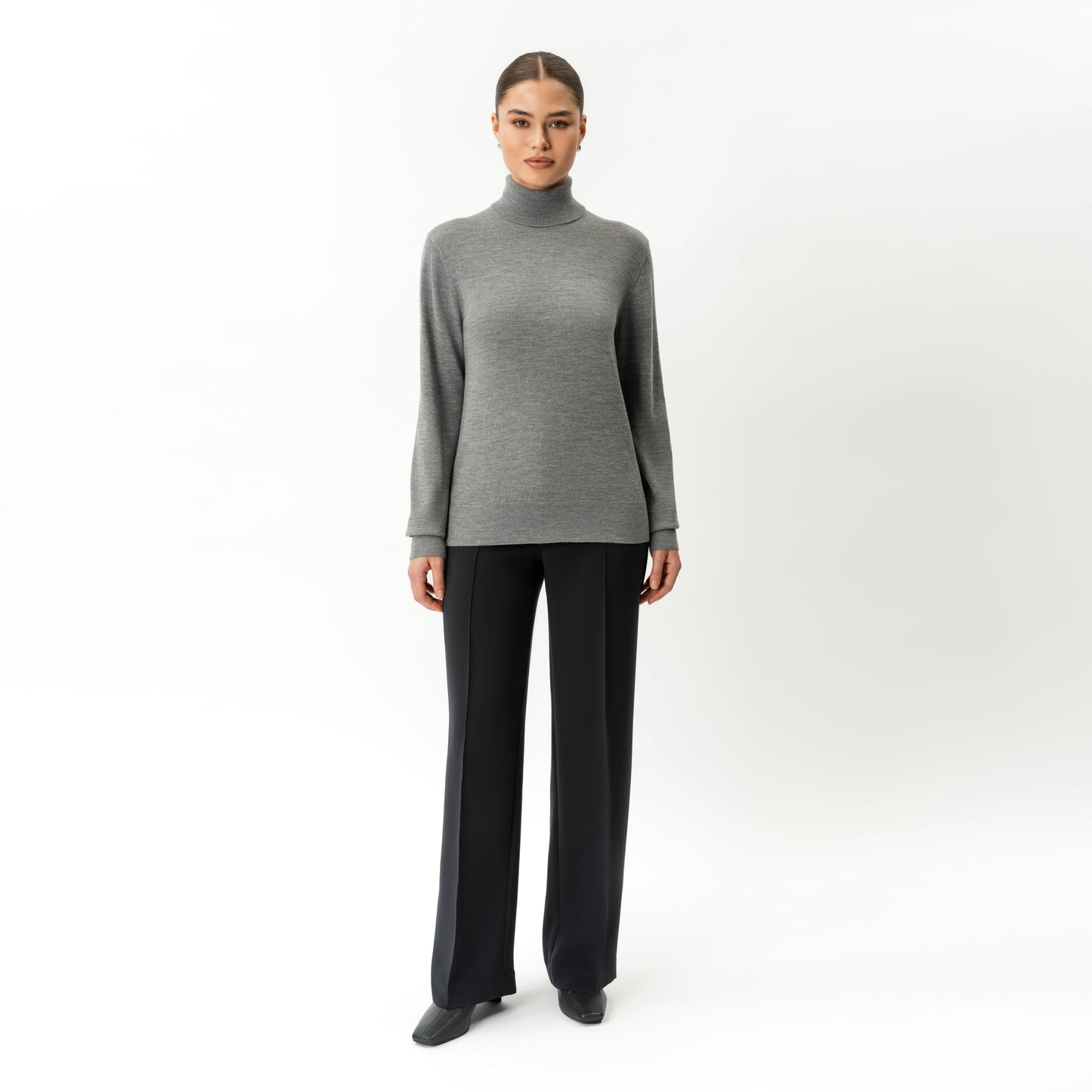 Merino Wool Relaxed Turtleneck