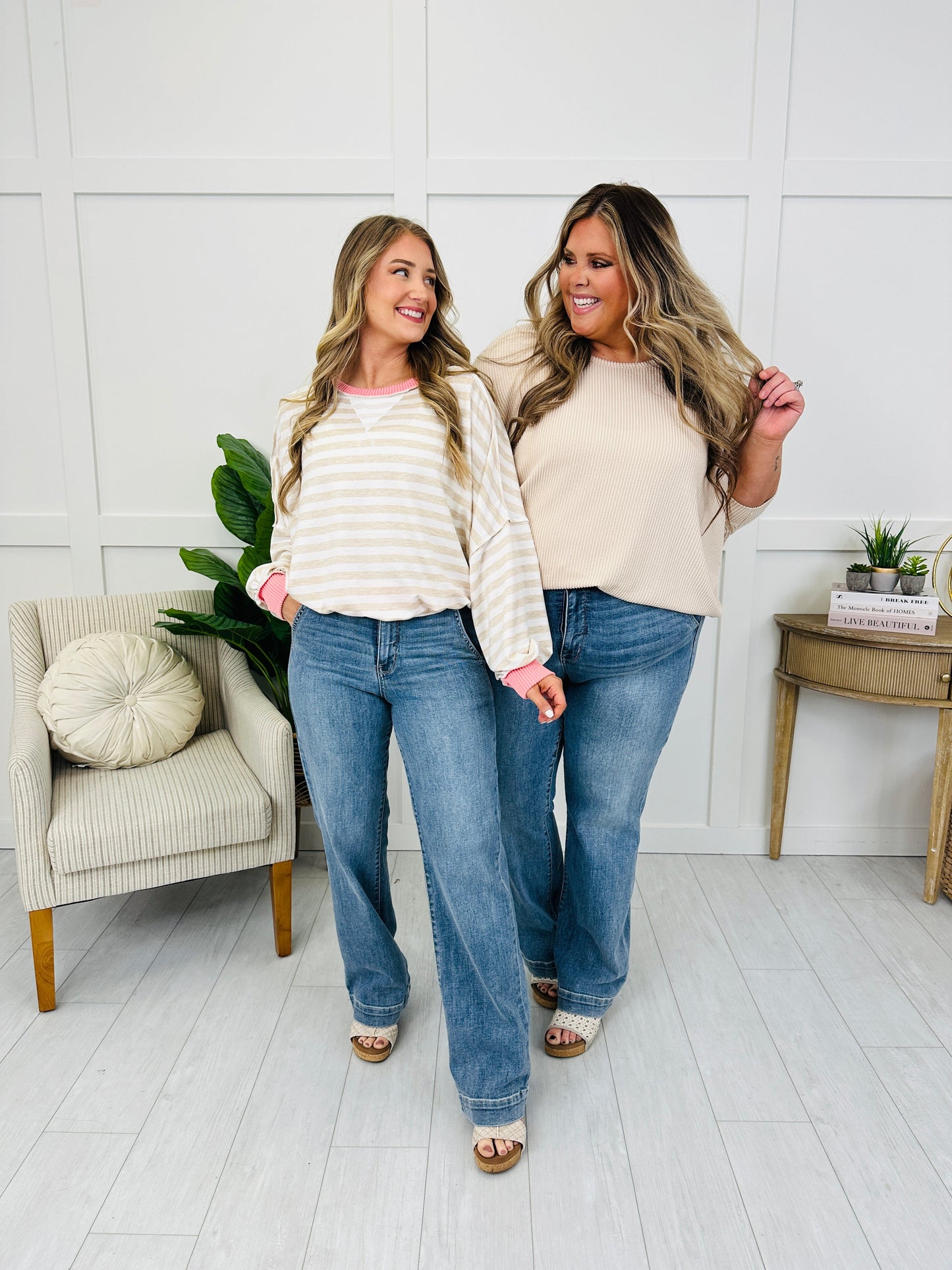 Judy Blue Tailored To You Wide Leg Trouser Jeans