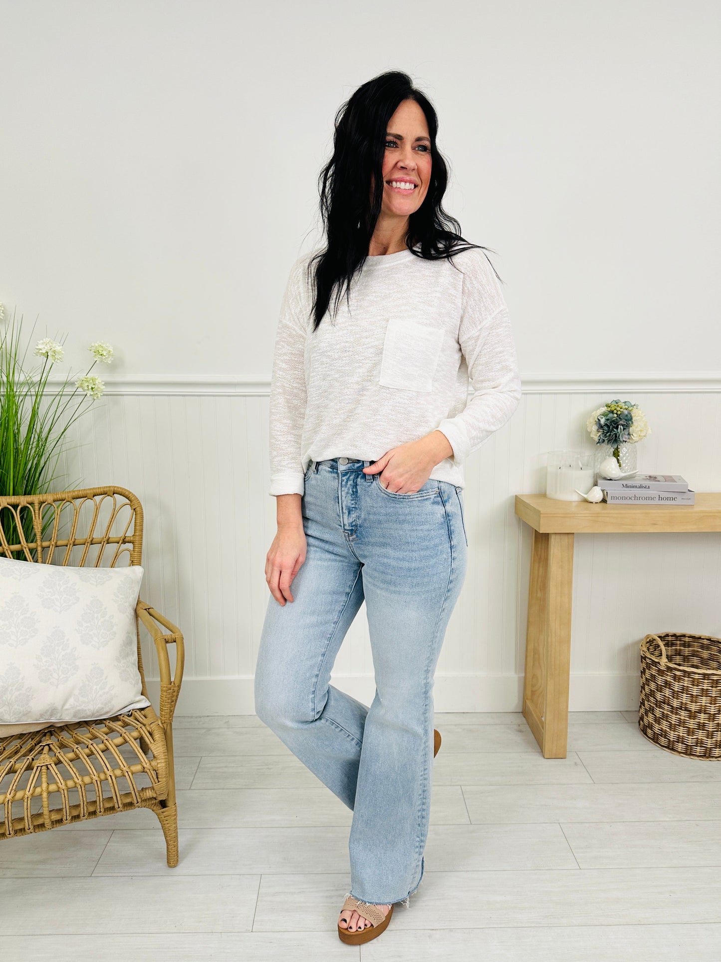 Stop and Stare Flare Tummy Control Jeans