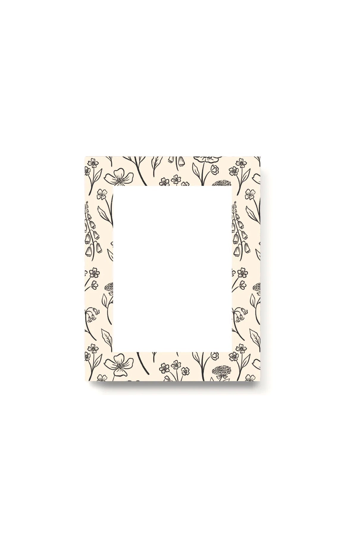 Black and Ivory Floral Stationaries