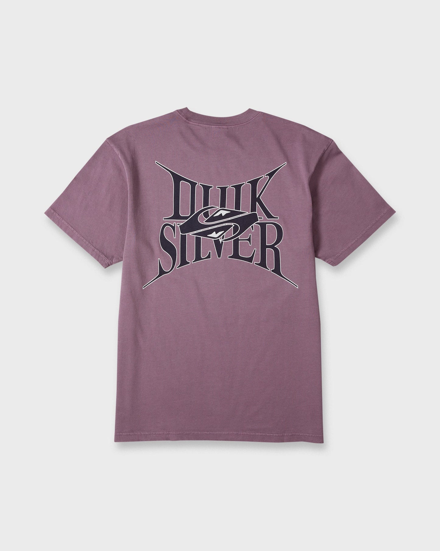 Dark Horse Pigment Dye Short Sleeve Cotton T-Shirt - Grape Jam