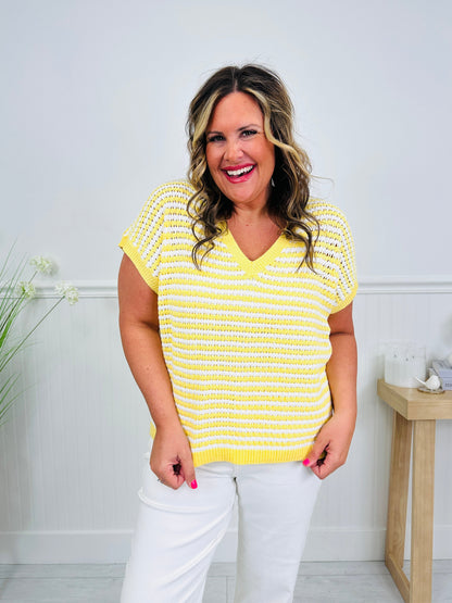 Nautical Knit Top In Multiple Colors