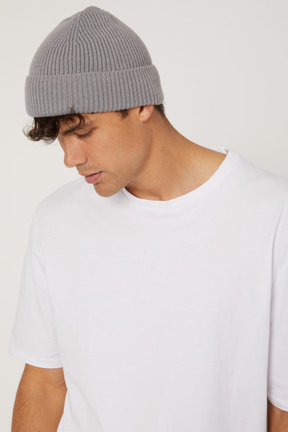 Folded Beanie Grey