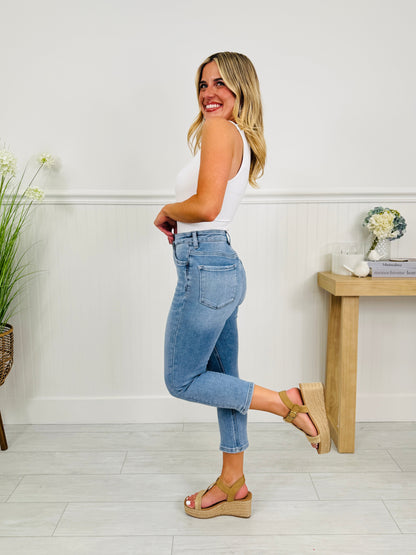 Easy Fit Tummy Control Capri Jeans in Three Inseams