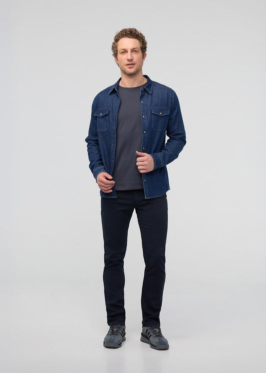 No Sweat Slim Straight - Navy