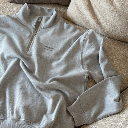 Quarter-Zip Relaxed Sweater
