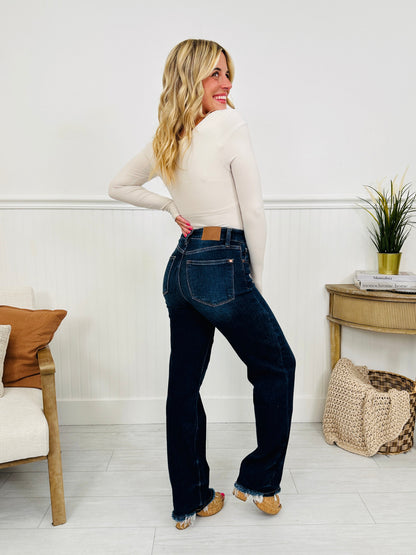 Judy Blue Keep You in The Dark Straight Leg Jeans