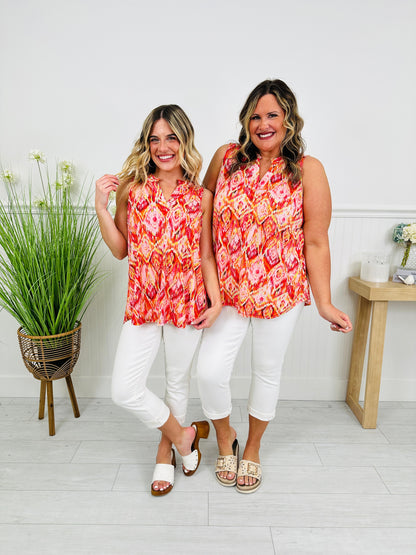Sunshine Energy Top in Scottsdale Print