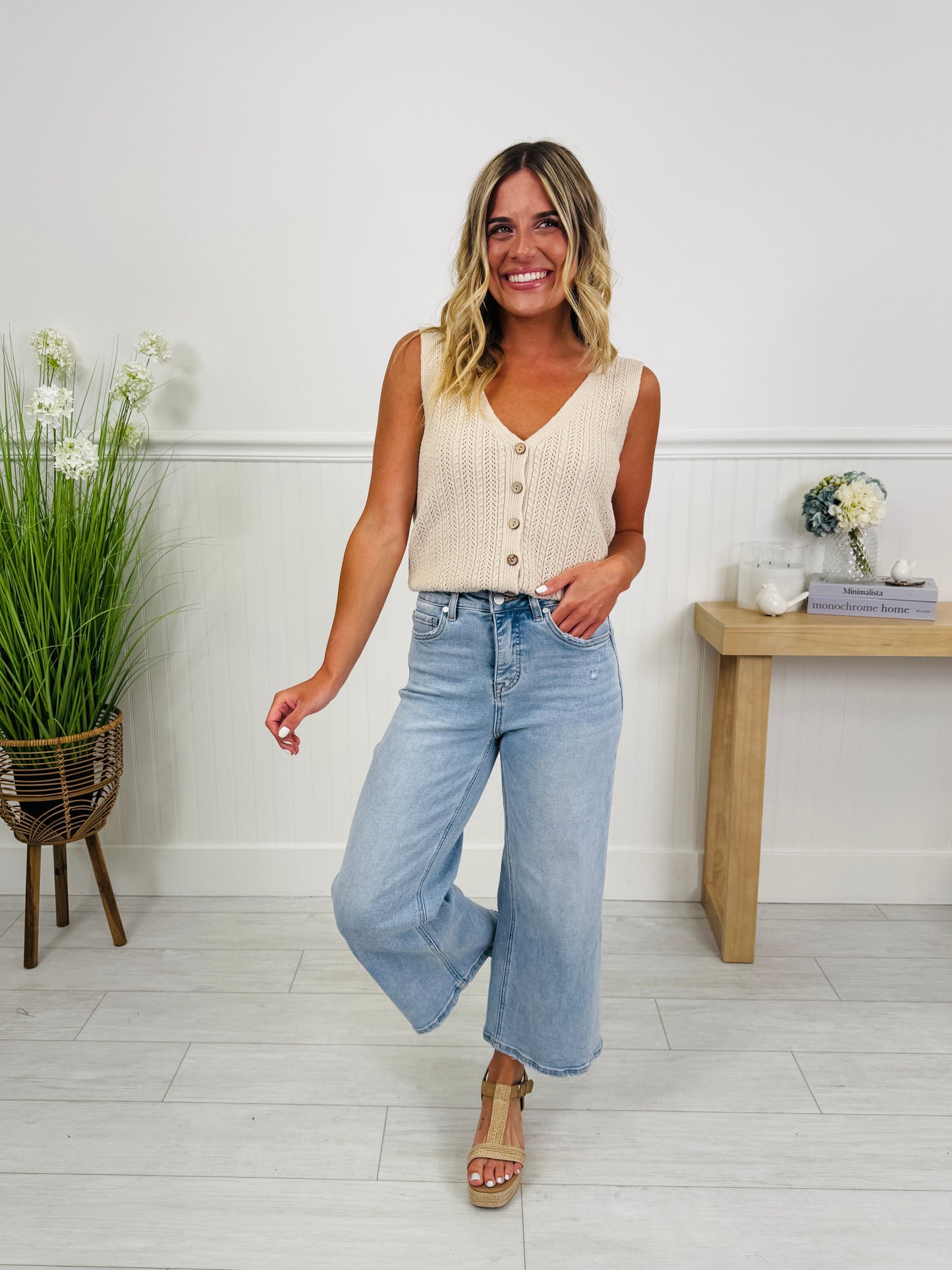 The Perfect Pick Cropped Wide Leg Jeans in Multiple Inseams