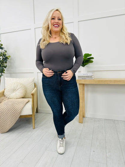 Seamless Reversible V Neck Long Sleeve Shapewear Top in Multiple Colors