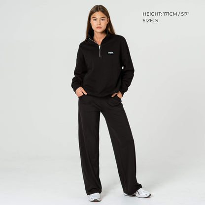 Quarter-Zip Relaxed Sweater