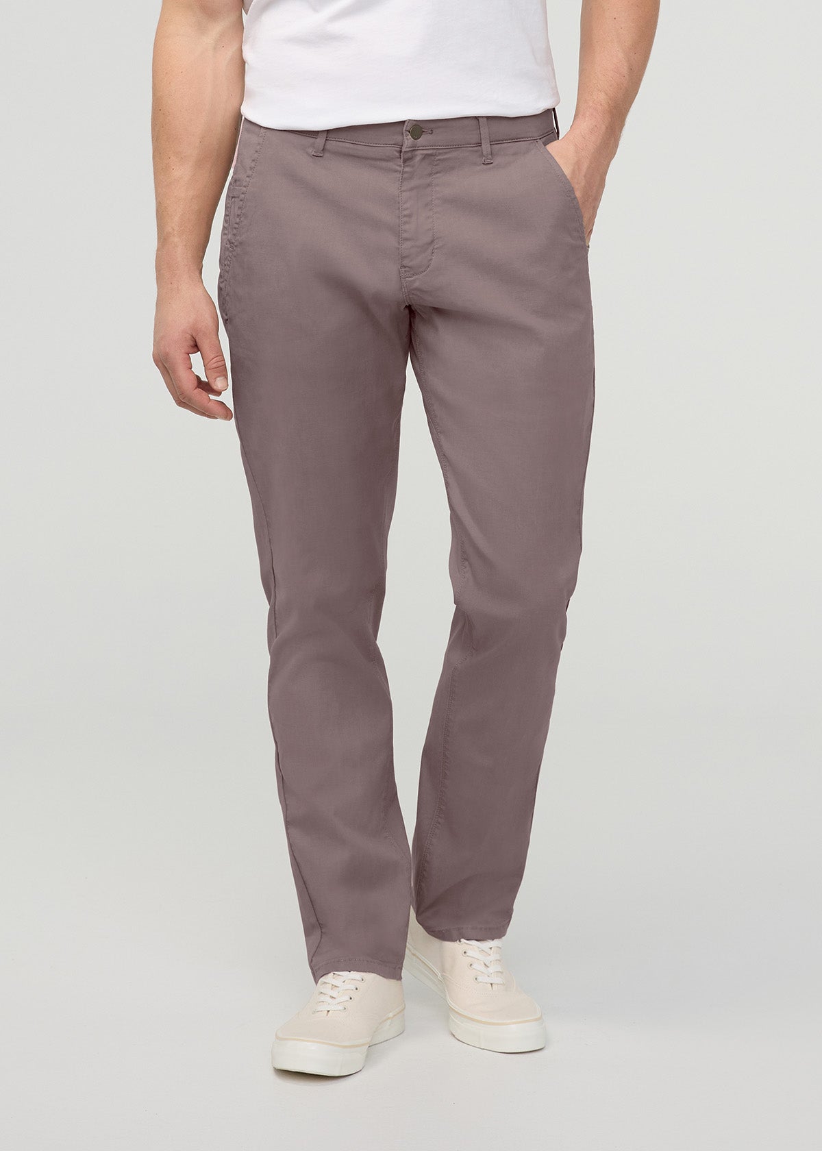 Live Lite Relaxed Taper Chino - Hazy Mauve