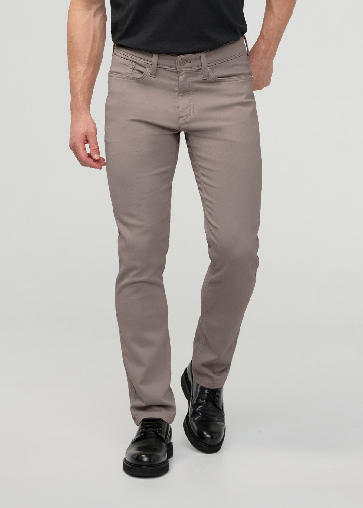 No Sweat Slim Straight - Stone