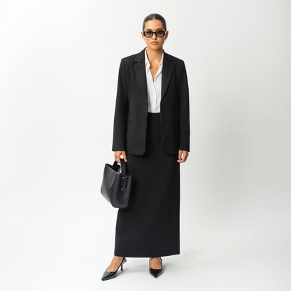 Tailored Ponte Maxi Skirt