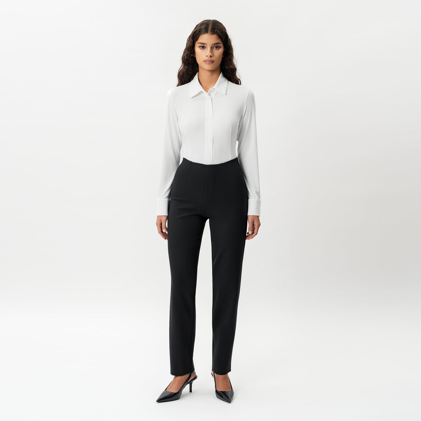 Tailored Ponte Straight Trouser