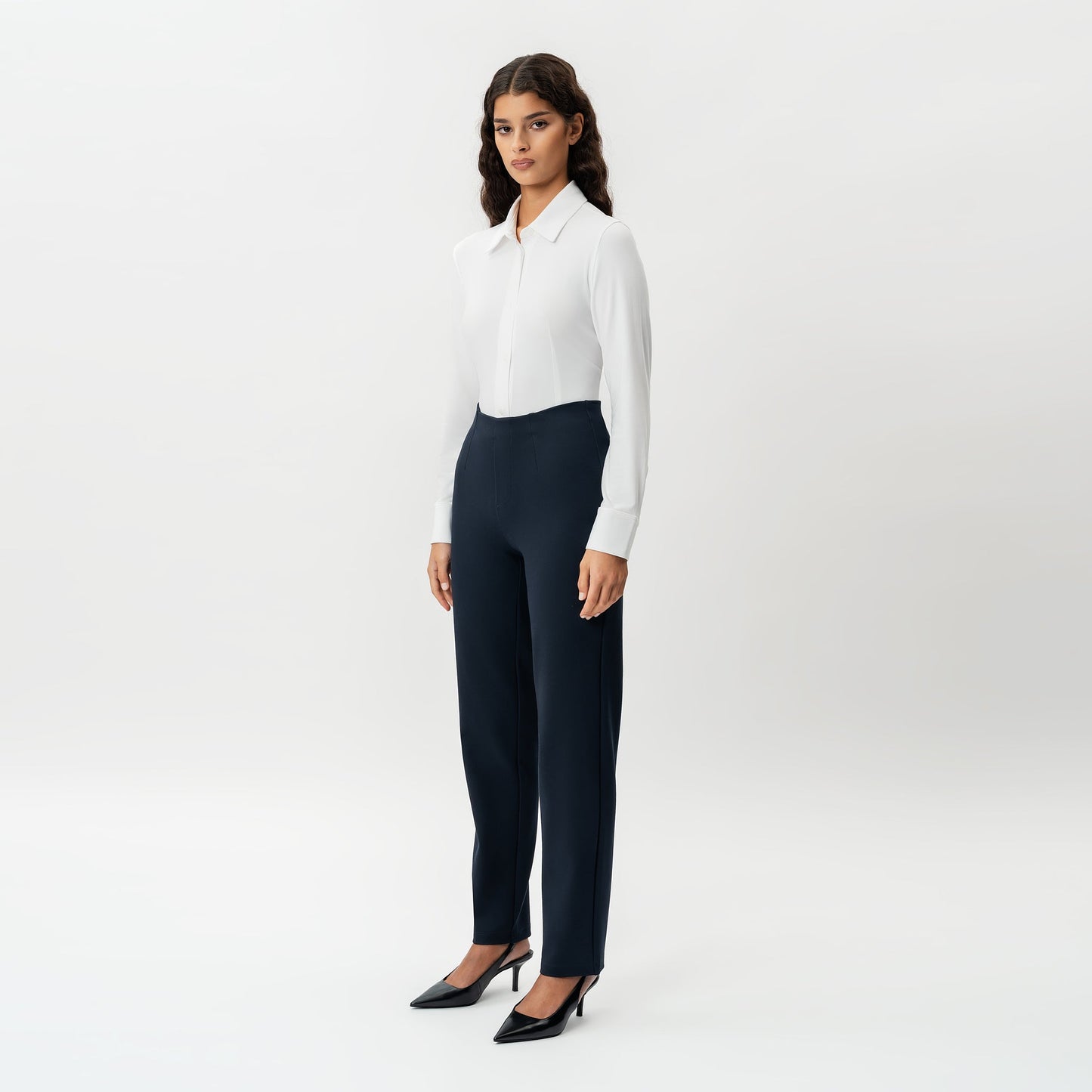 Tailored Ponte Straight Trouser