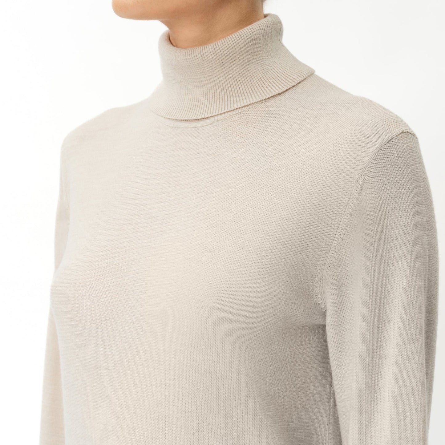 Merino Wool Relaxed Turtleneck