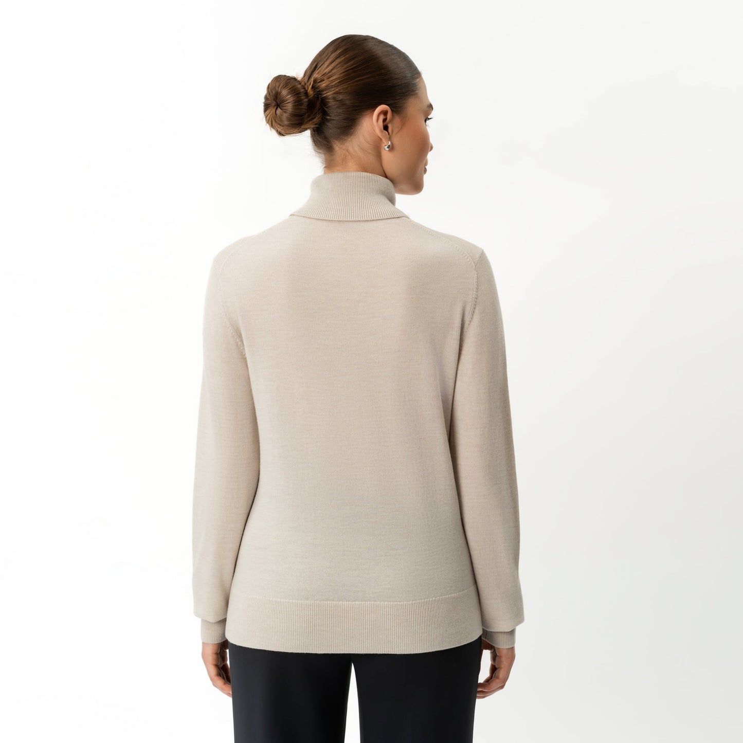 Merino Wool Relaxed Turtleneck