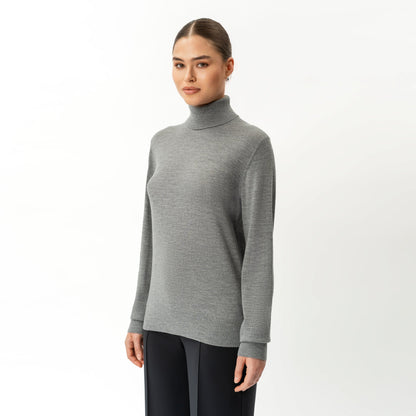 Merino Wool Relaxed Turtleneck