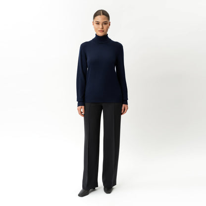 Merino Wool Relaxed Turtleneck