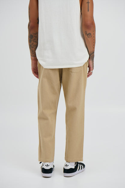 Drill Jogger Pant Sand - FINAL SALE