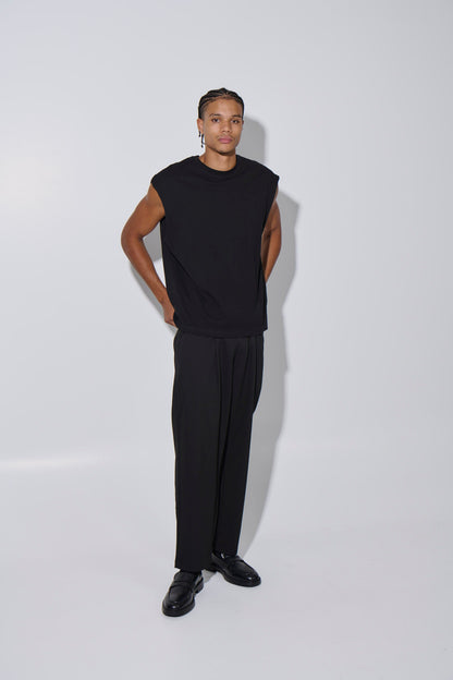 Elijah Soft Cotton Tank Black - FINAL SALE
