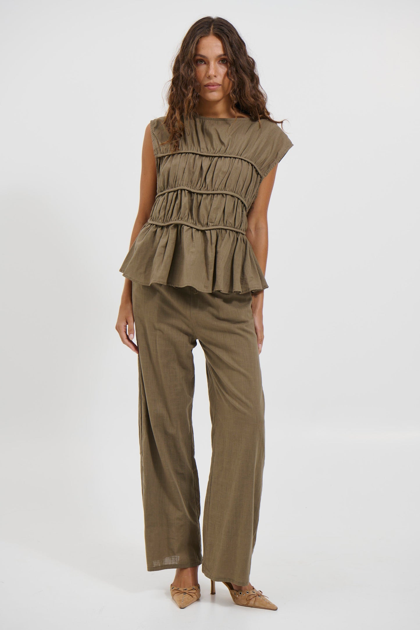 Cara Set Khaki - FINAL SALE