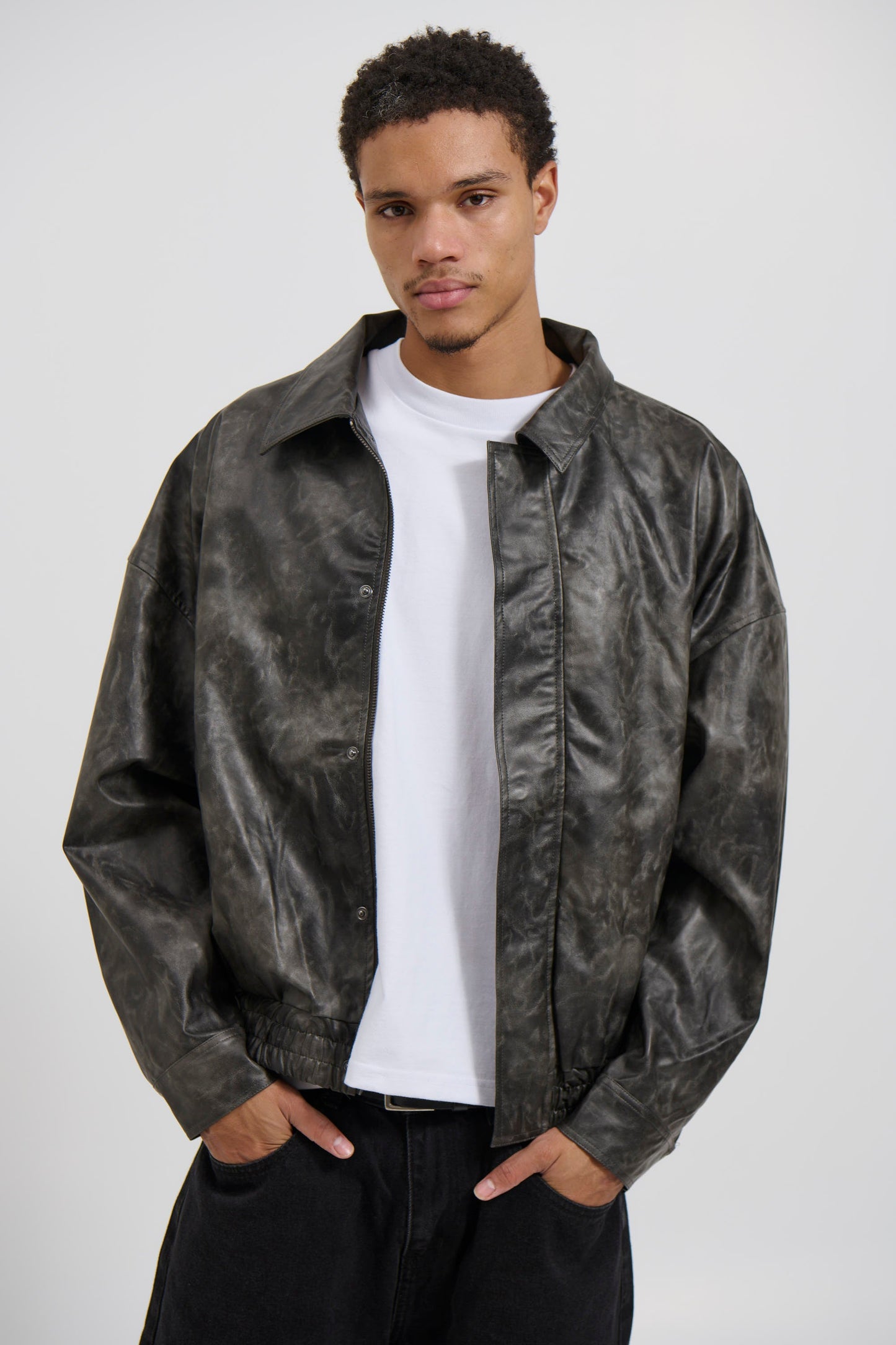 Bowie Bomber Washed Black - FINAL SALE