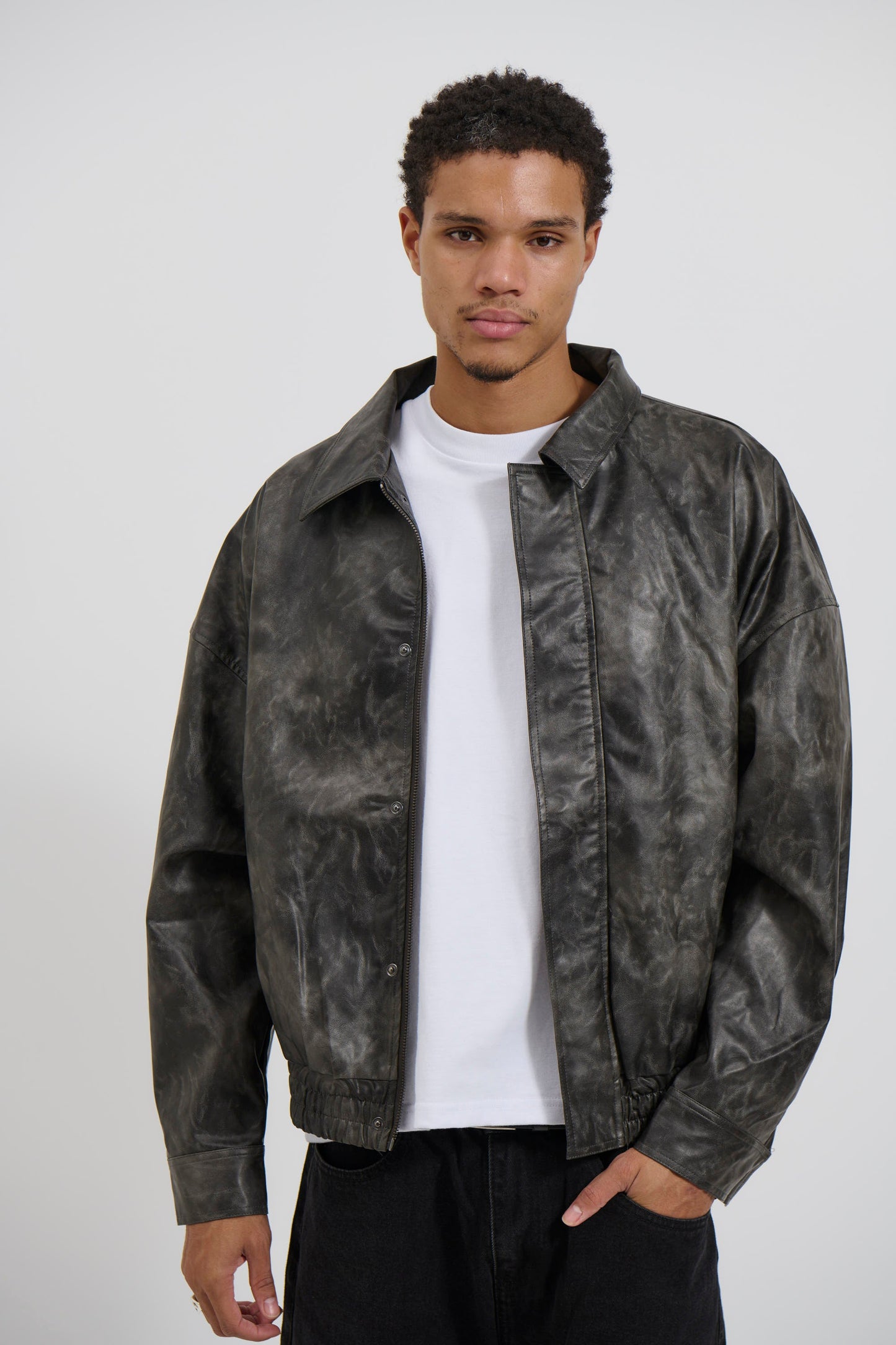 Bowie Bomber Washed Black - FINAL SALE