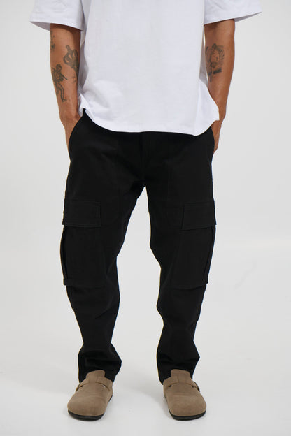 Damien Drop Cargo Pant Black