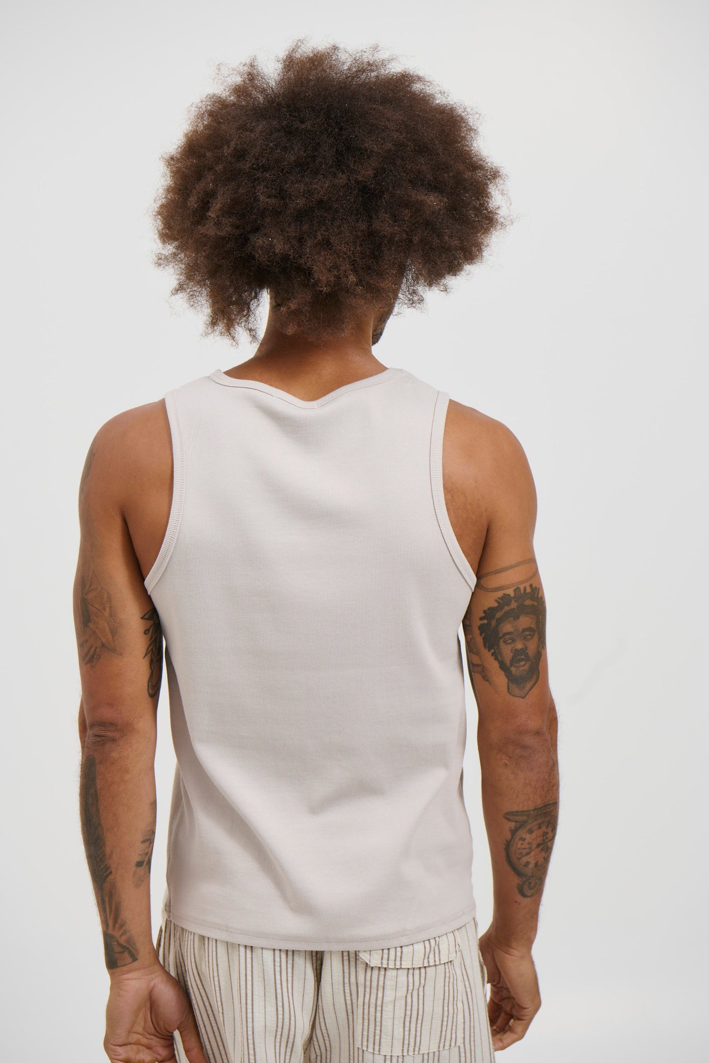 Declan Fitted Tank Beige