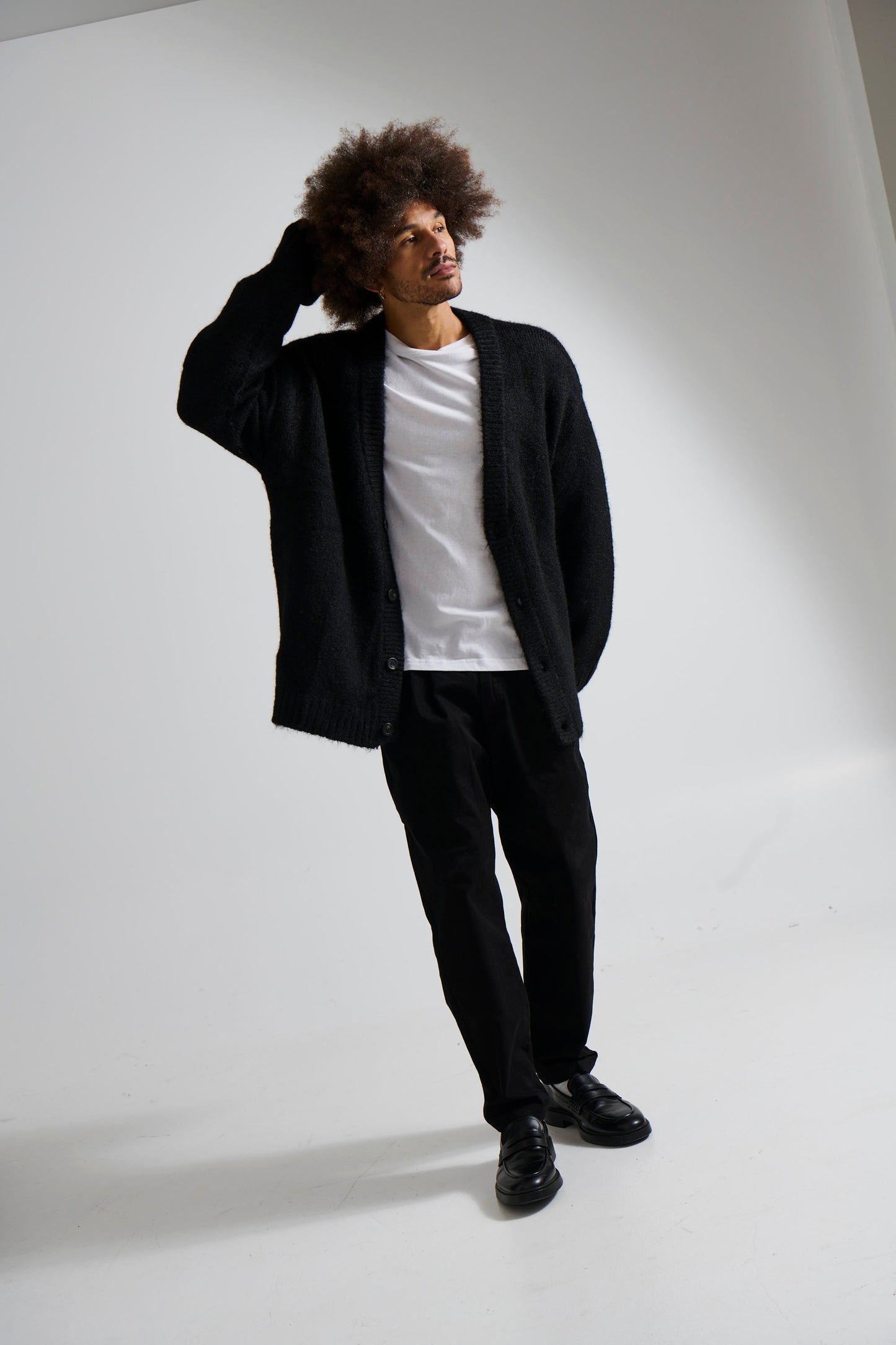 Knitted Oversize Cardigan Black - FINAL SALE