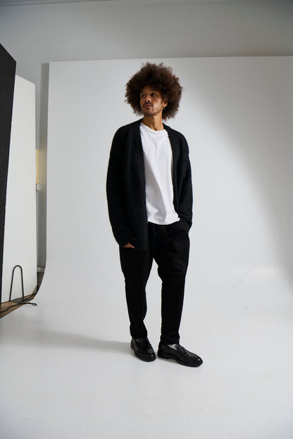 Knitted Oversize Cardigan Black - FINAL SALE