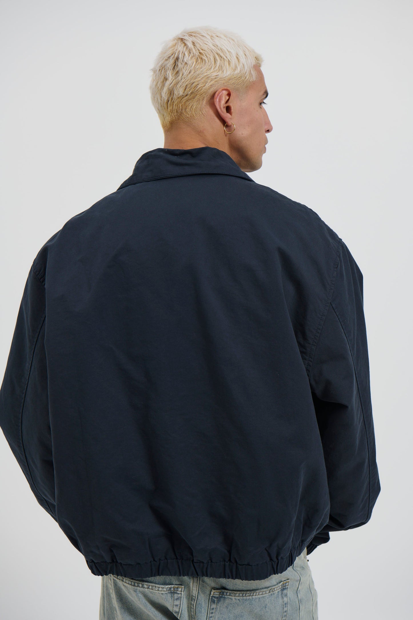 Charlie Soft Cotton Bomber Navy - FINAL SALE