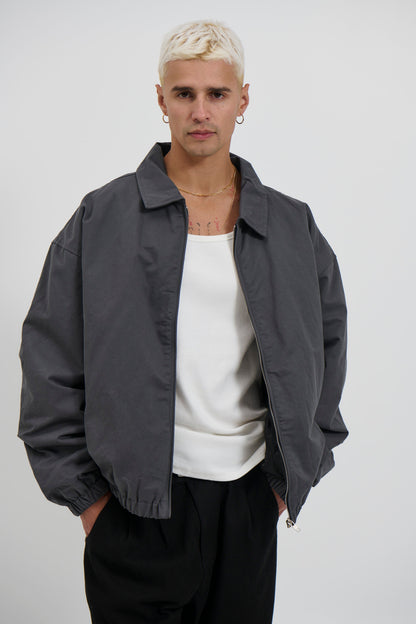 Arik Washed Bomber Stone