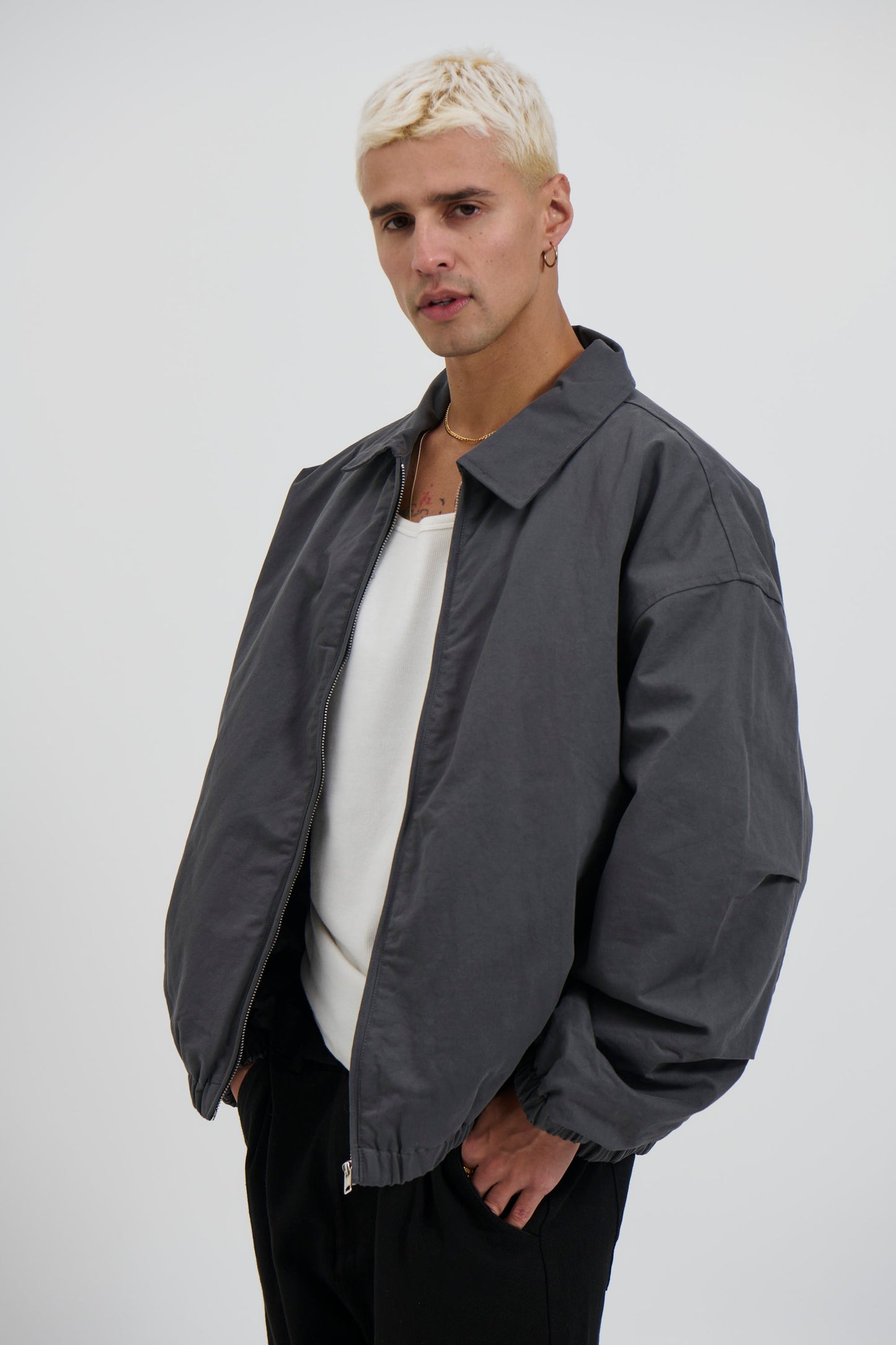 Arik Washed Bomber Stone