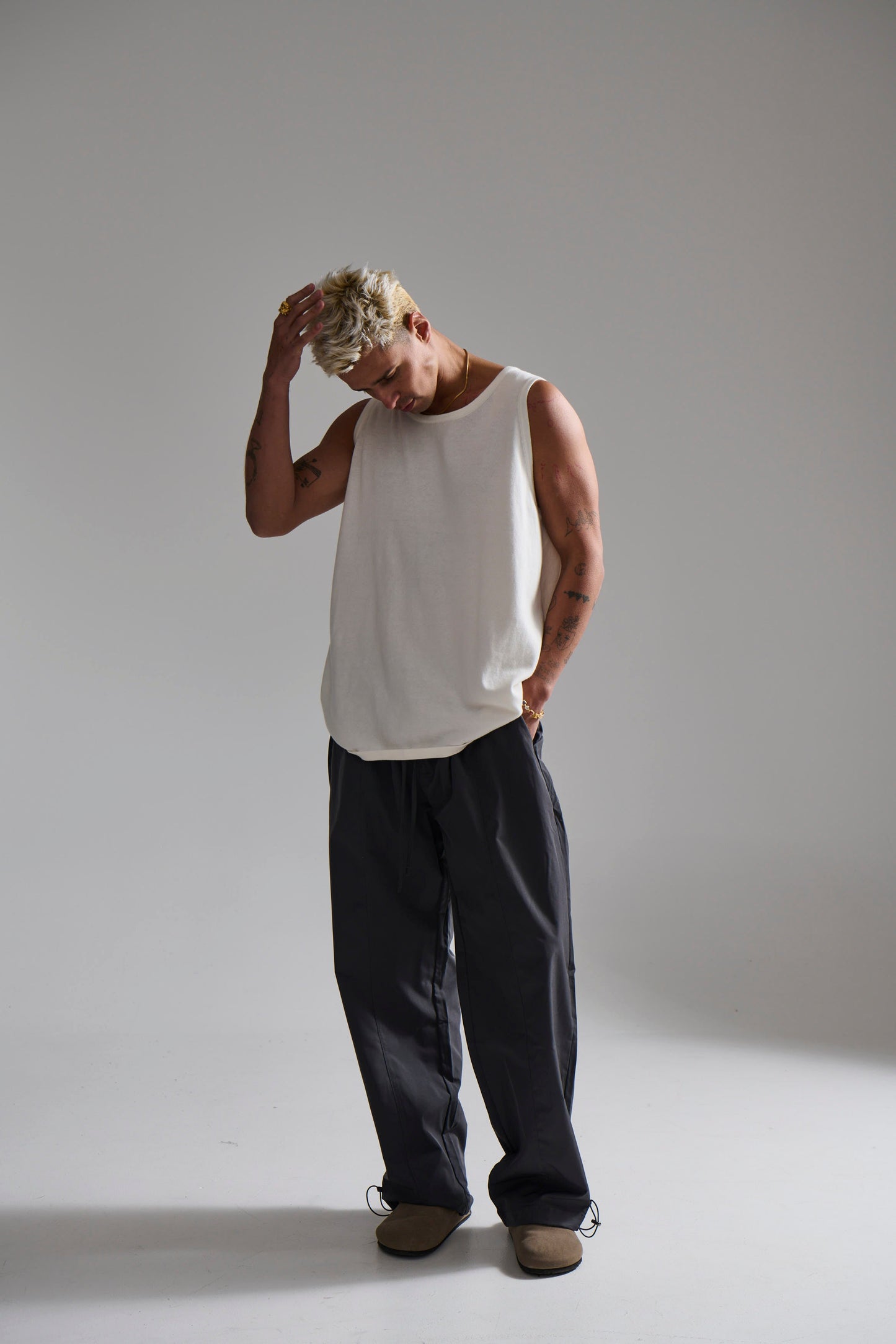 Isaac Knitted Tank White
