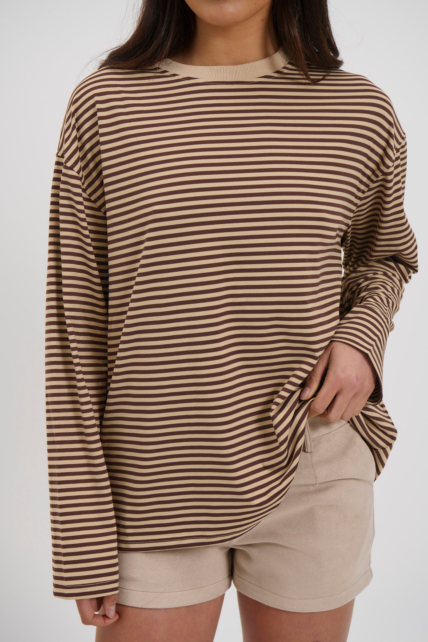 Asher Long Sleeve Latte - FINAL SALE