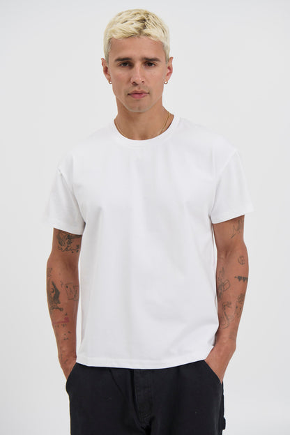 Fitted Stretch Tee White