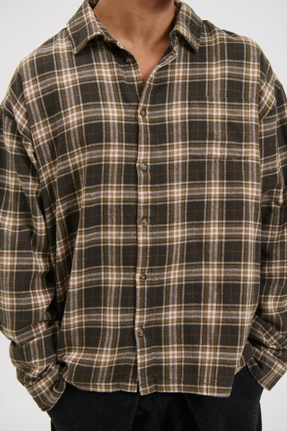 Brooklyn Check Shirt Brown