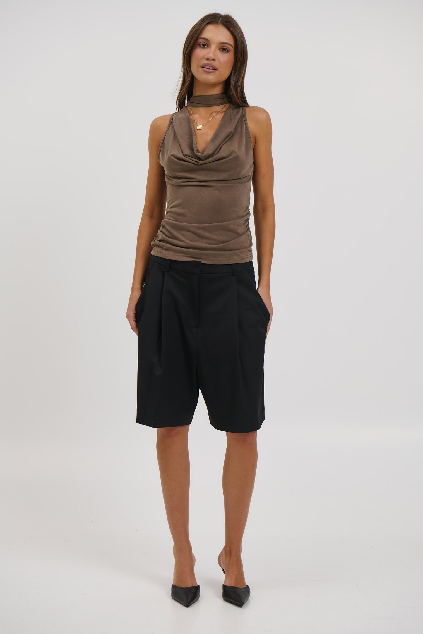 Eliza Top Brown - FINAL SALE