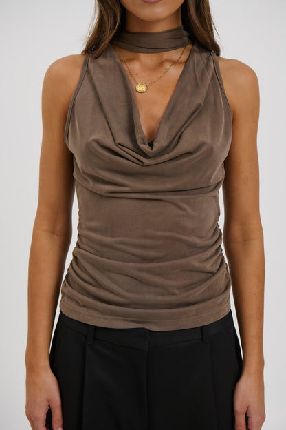 Eliza Top Brown - FINAL SALE