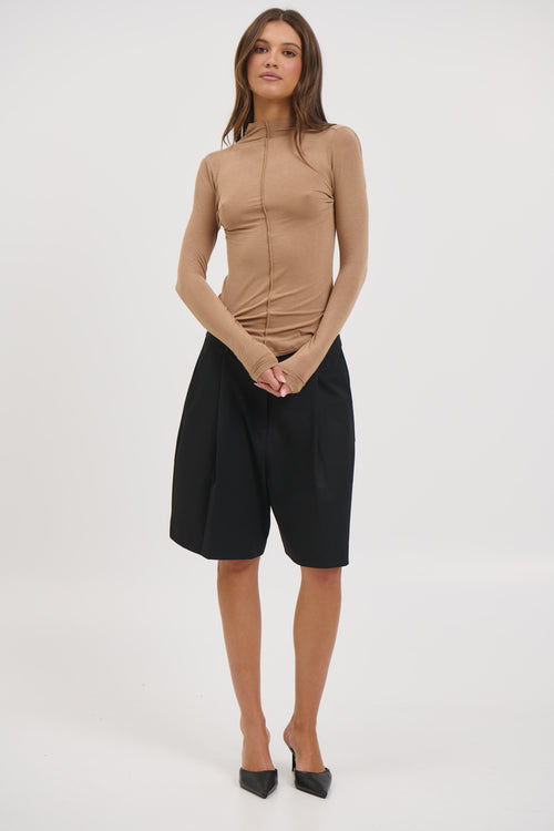 Anisa Turtle Neck Walnut