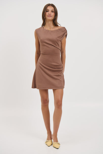 Ella Mini Dress Chocolate