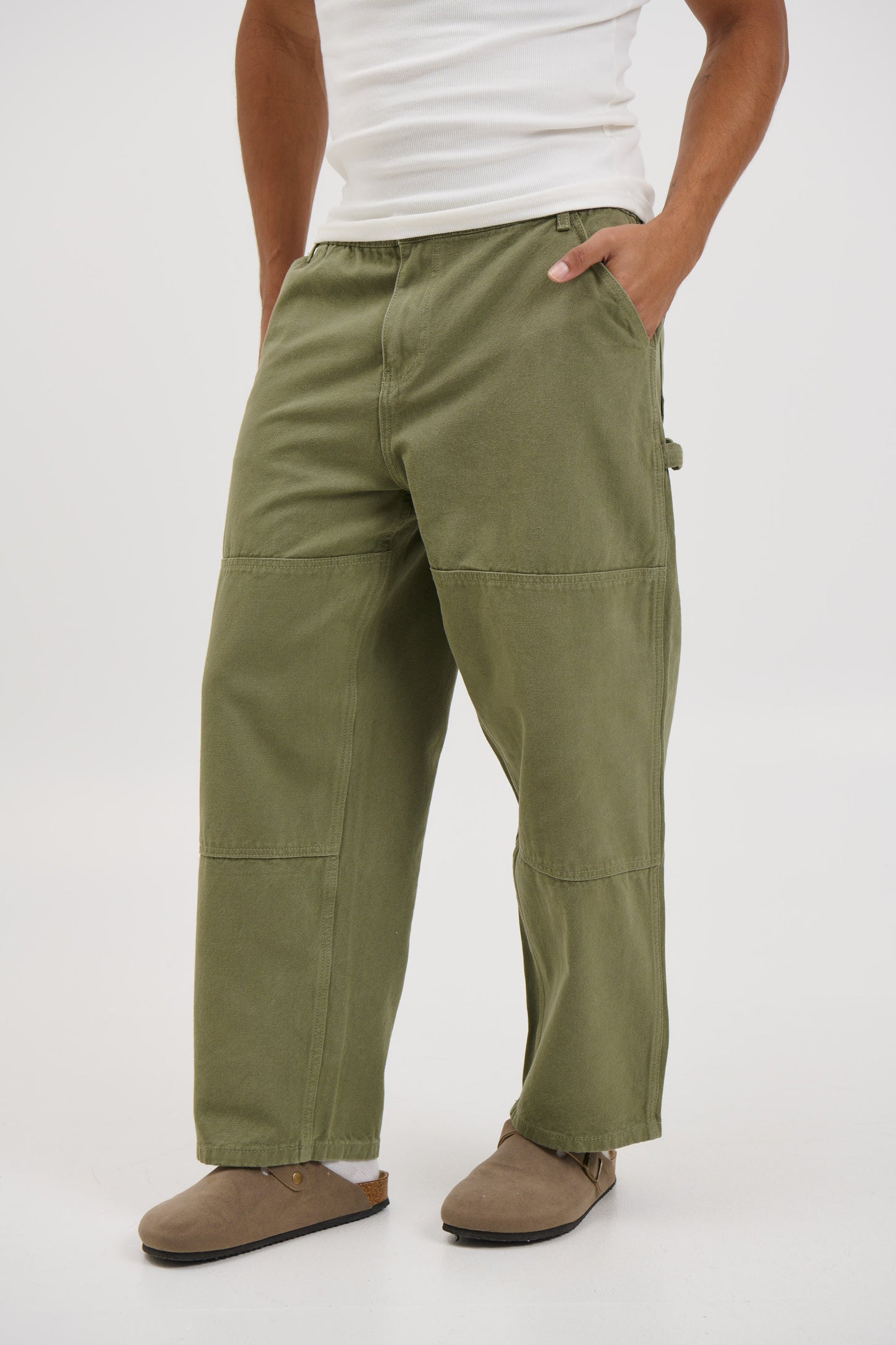 Cotton Drill Pant Army