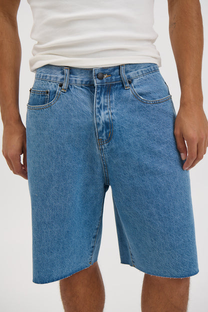 Cal Raw Denim Short Blue