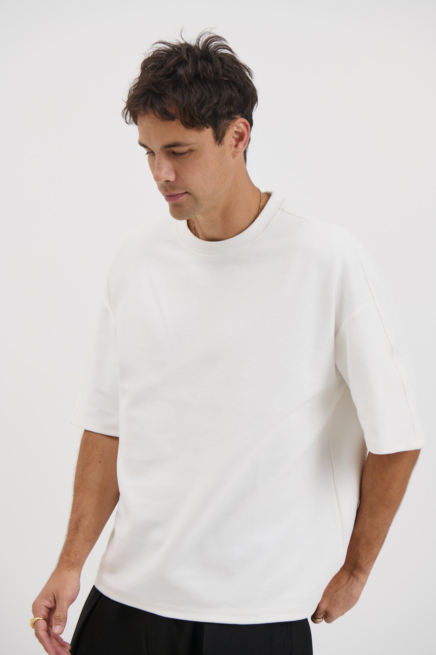Henry Heavyweight Tee Ivory - FINAL SALE
