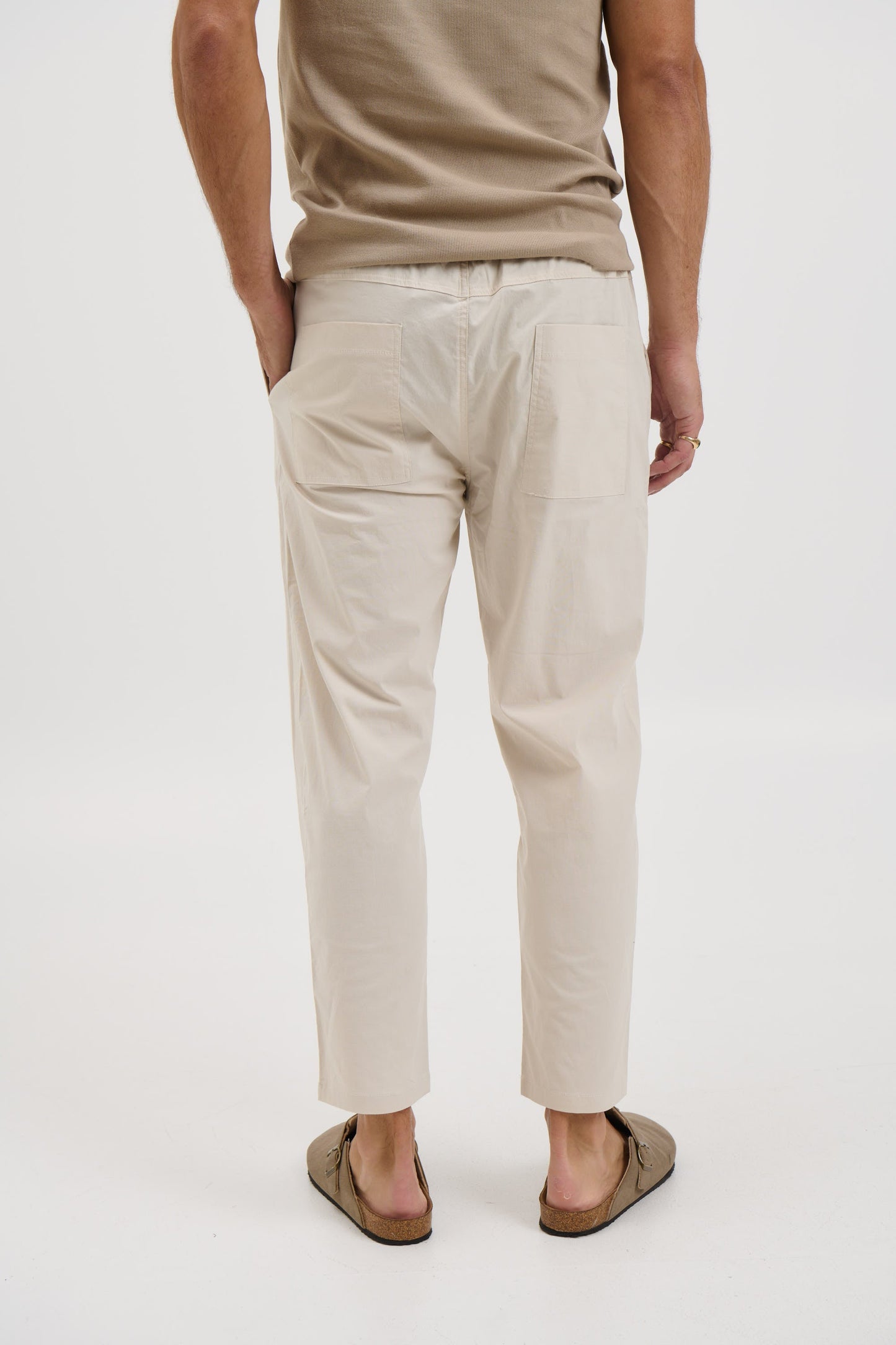 Locky Straight Pant Stone - FINAL SALE