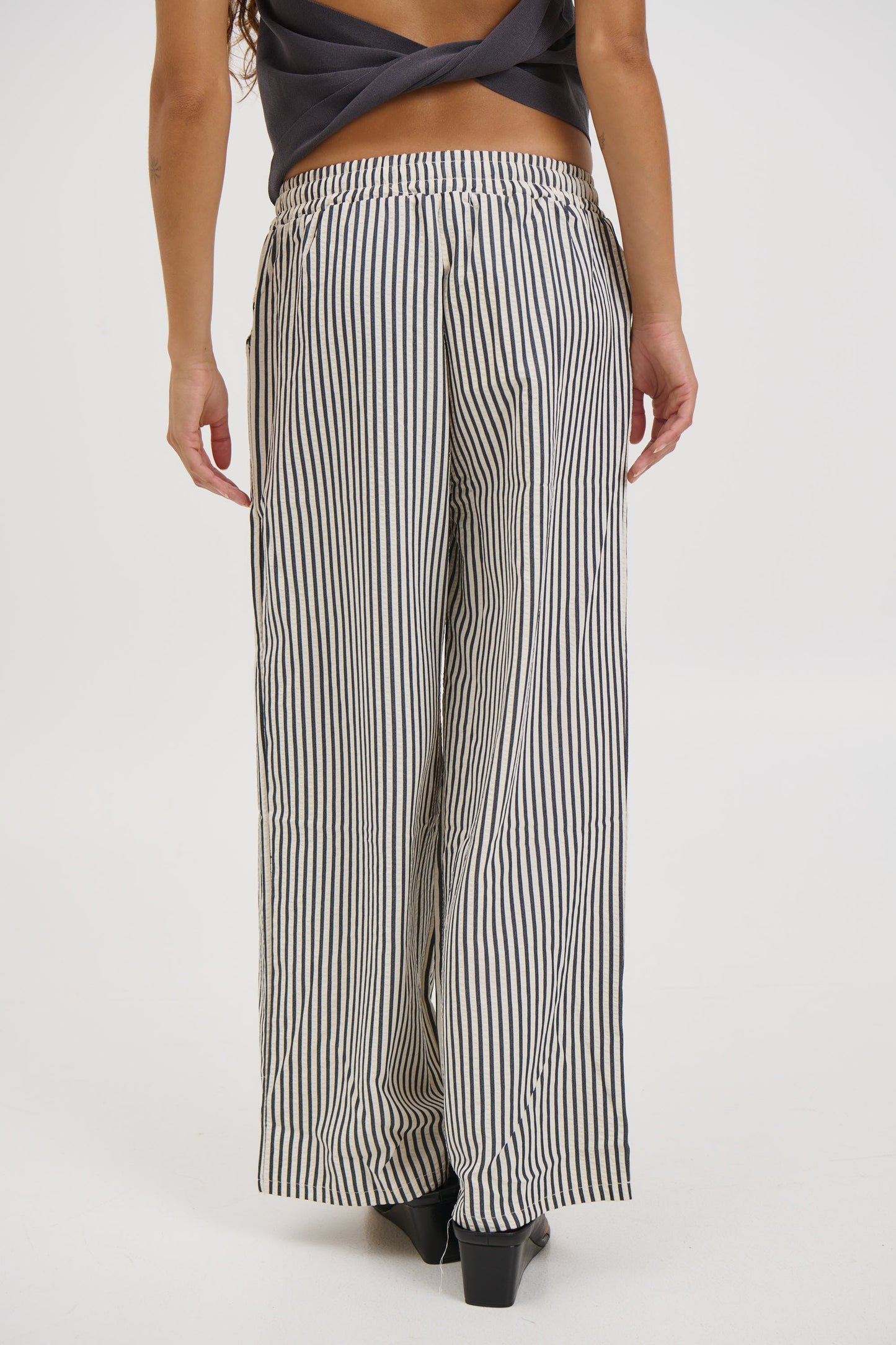 Hazel Pant Black Stripe - FINAL SALE