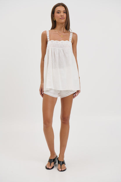 Alora Lace Set White